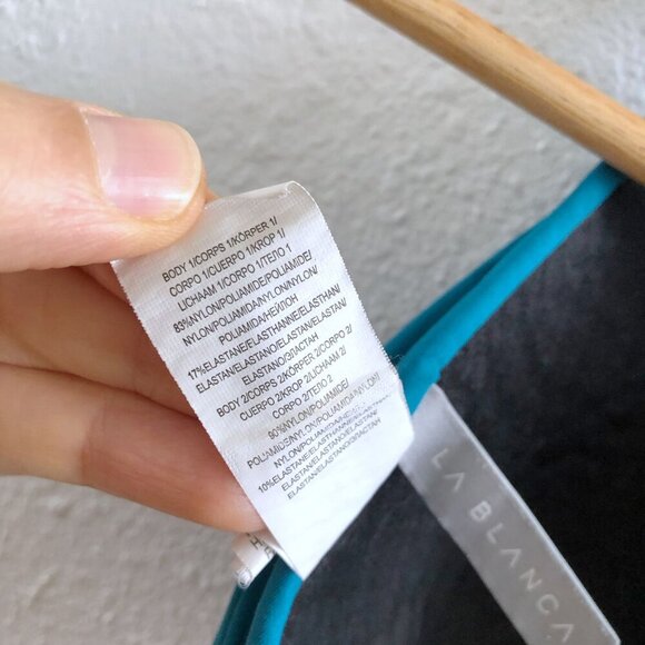 LA BLANCA Earth Goddess Halter Bikini Top Size 2 - Picture 7 of 8